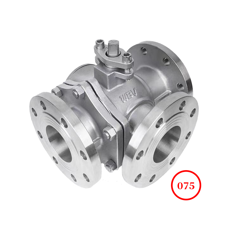 不銹鋼手動(dòng)三通球閥 stainless steel handle tee ball valve Q44F/Q45F-20