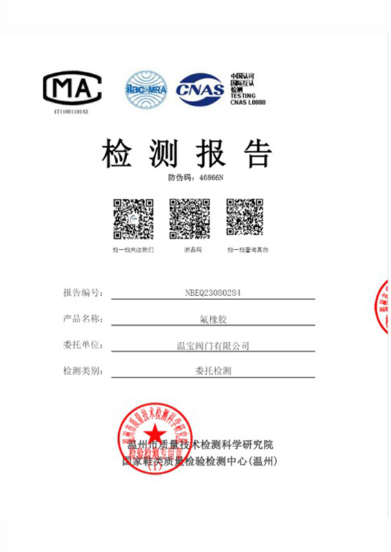 氟橡膠檢測(cè)報(bào)告
