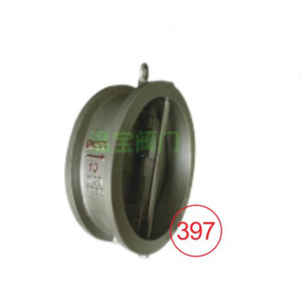 對(duì)夾蝶式止回閥 wafer butterfly check valve H77X-16